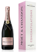 画像をギャラリービューアに読み込む, モエ・エ・シャンドン ロゼ アンペリアル  CONGRATULATIONS ギフトボックス 750ml